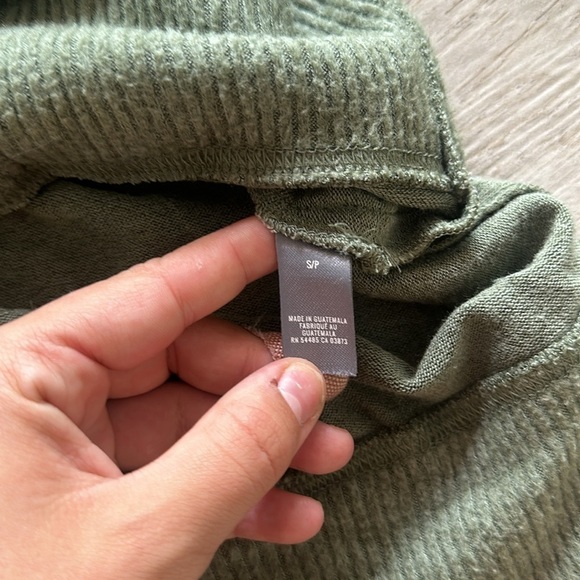 Aerie Oversized Green Heathered Pullover Crewneck Sweatshirt Women's Size S - Picture 9 of 11